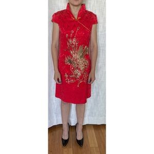 Red Dress with print